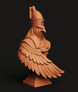 Egyptian Falcon God Bust Multi-Color 3MF | History | Bambu Ready 3d model