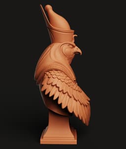 Egyptian Falcon God Bust Multi-Color 3MF | History | Bambu Ready 3d model