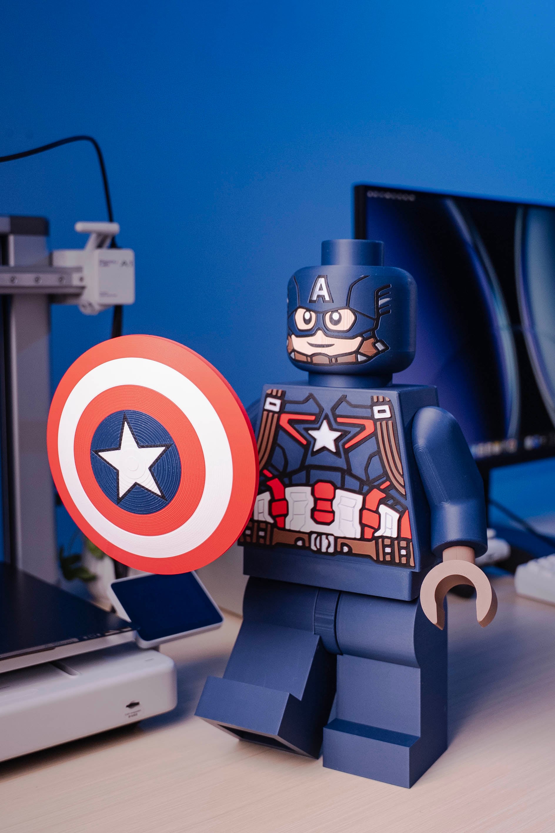 Captain America Modular Figure 3d model