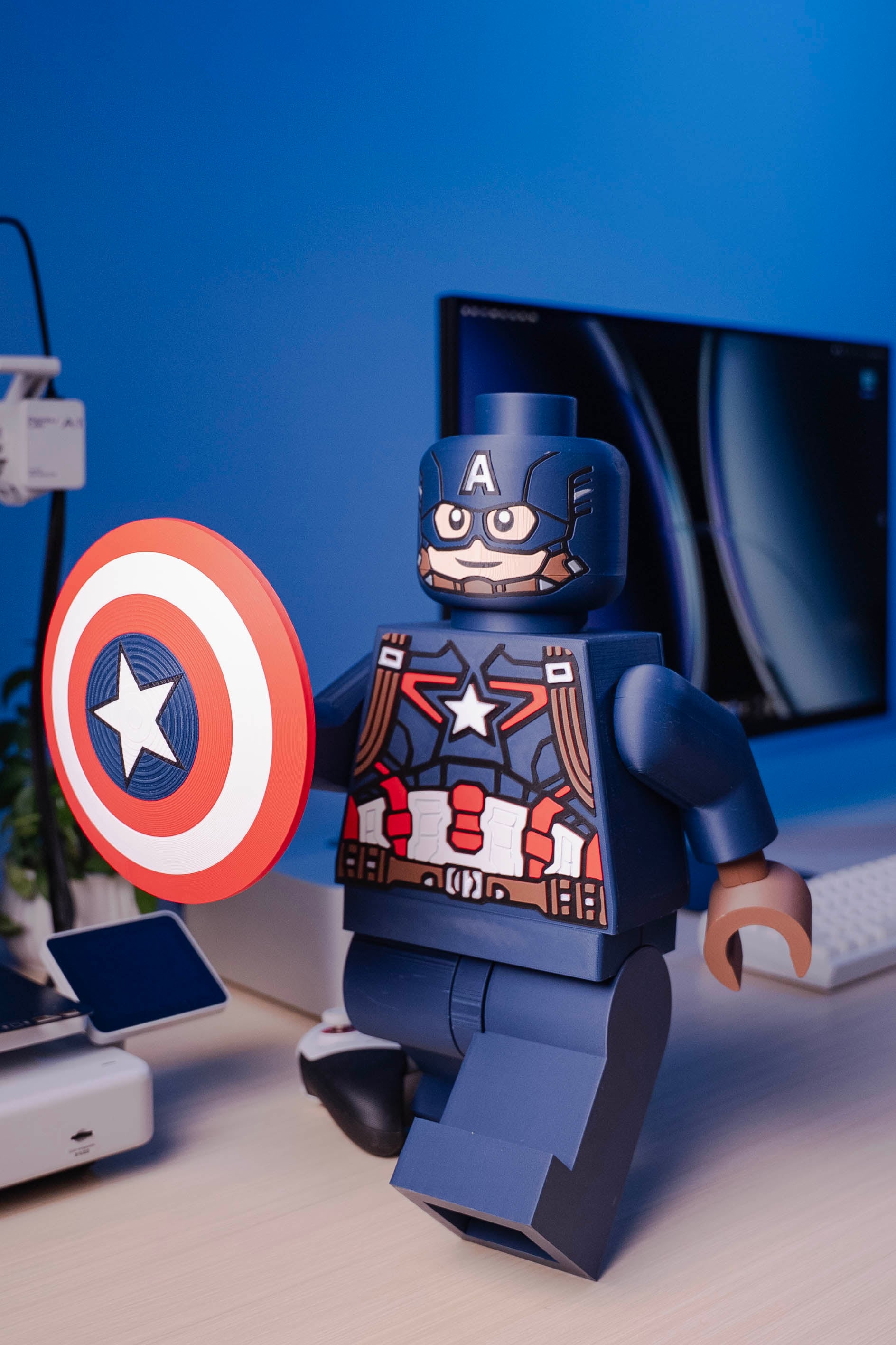 Captain America Modular Figure 3d model