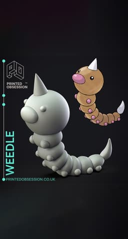 Weedle - Pokemon - Fan Art 3d model