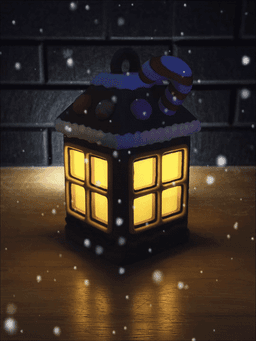 Gingerbread House Lantern 3d model