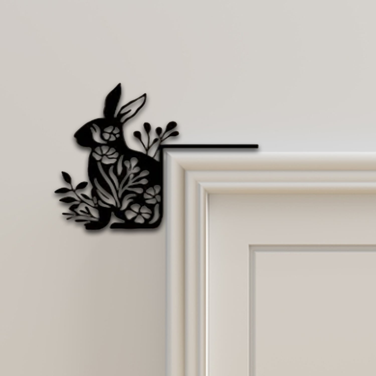 Rabbit Door Corner Decor 3d model