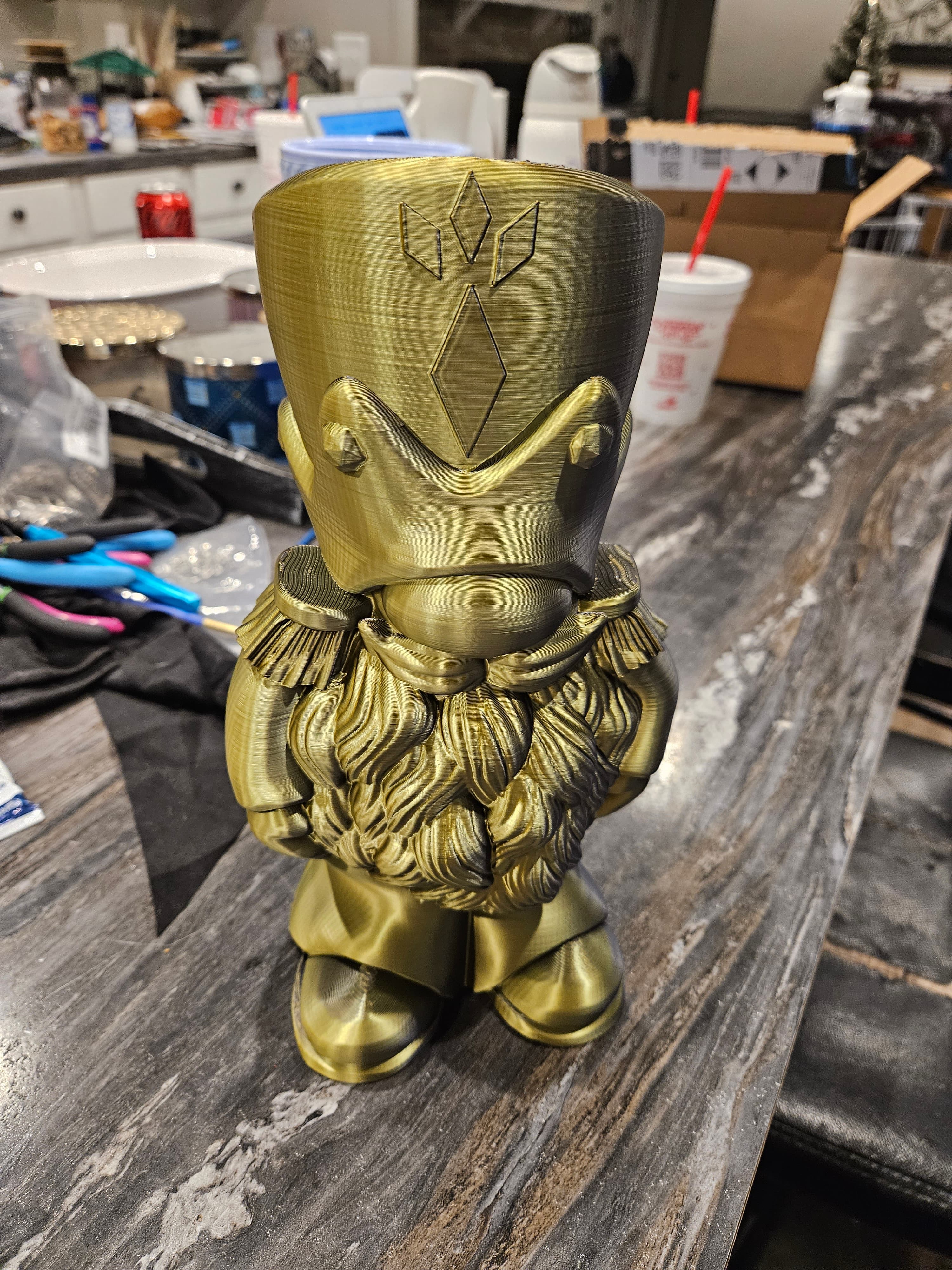 Printed the hollow version in 3djolor silk pla on kobra 3 max. Came out great.