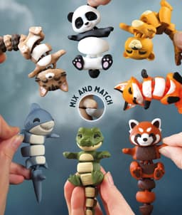 Bruce, the Flexi Shark - Magnetic Hand-Holding Companion 3d model