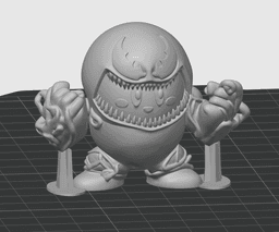 Venom Kirby – Flexi Keychain & Bag Charm with Movable Arms, No Supports 3D Print STL/3MF 3d model