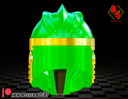 Green Mando Helmet 3d model