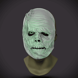 Zombie Mask -"Zombie" (Sculptober Day5) 3d model