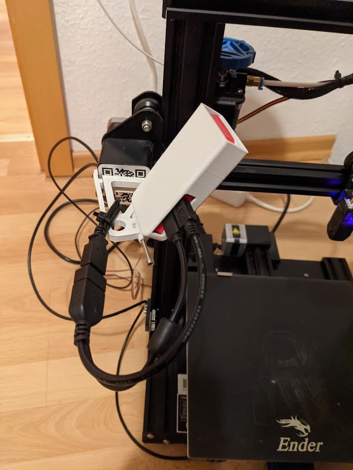 Pi Zero with Camera Holder 3d model