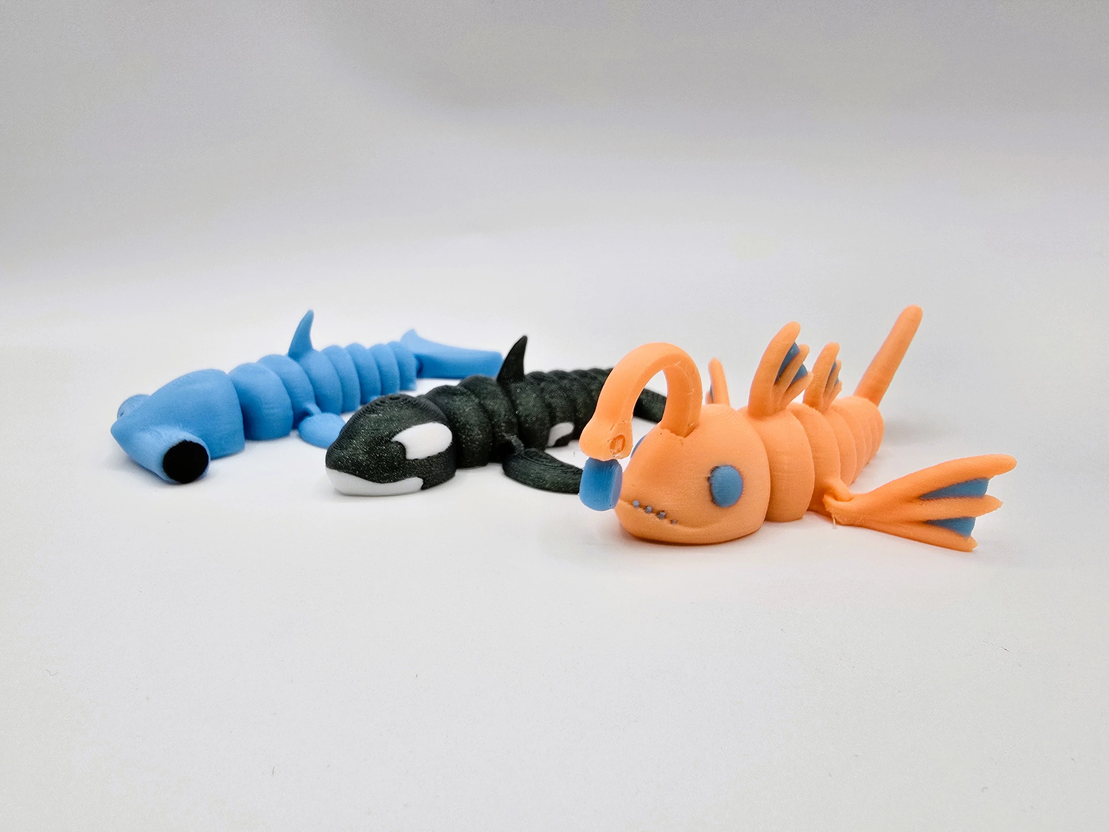 Flexi Orca & Hammerhead Shark Pocket Pets 3d model