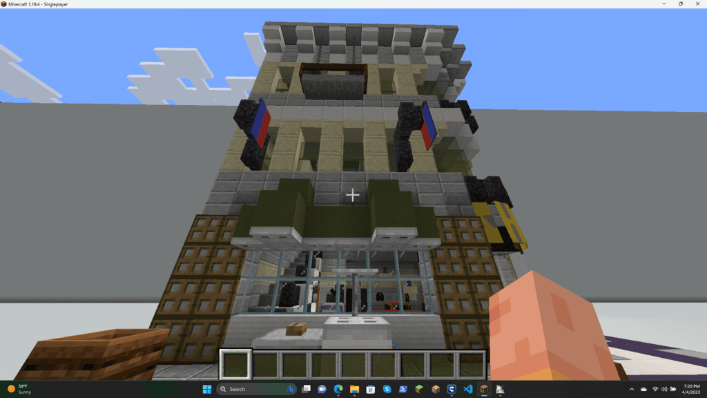 Minecraft Apartment Shop 3d model
