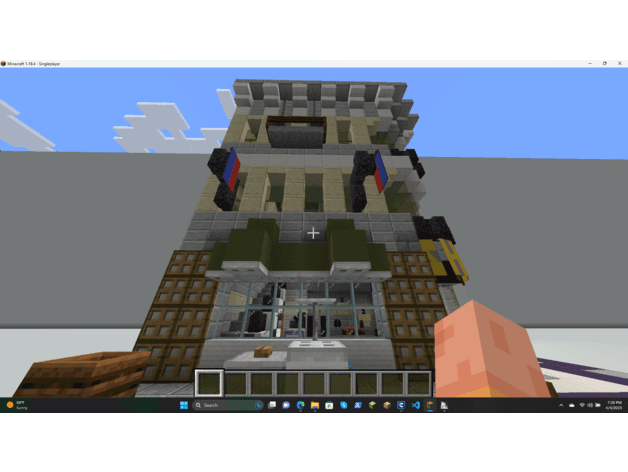 Minecraft Apartment Shop 3d model