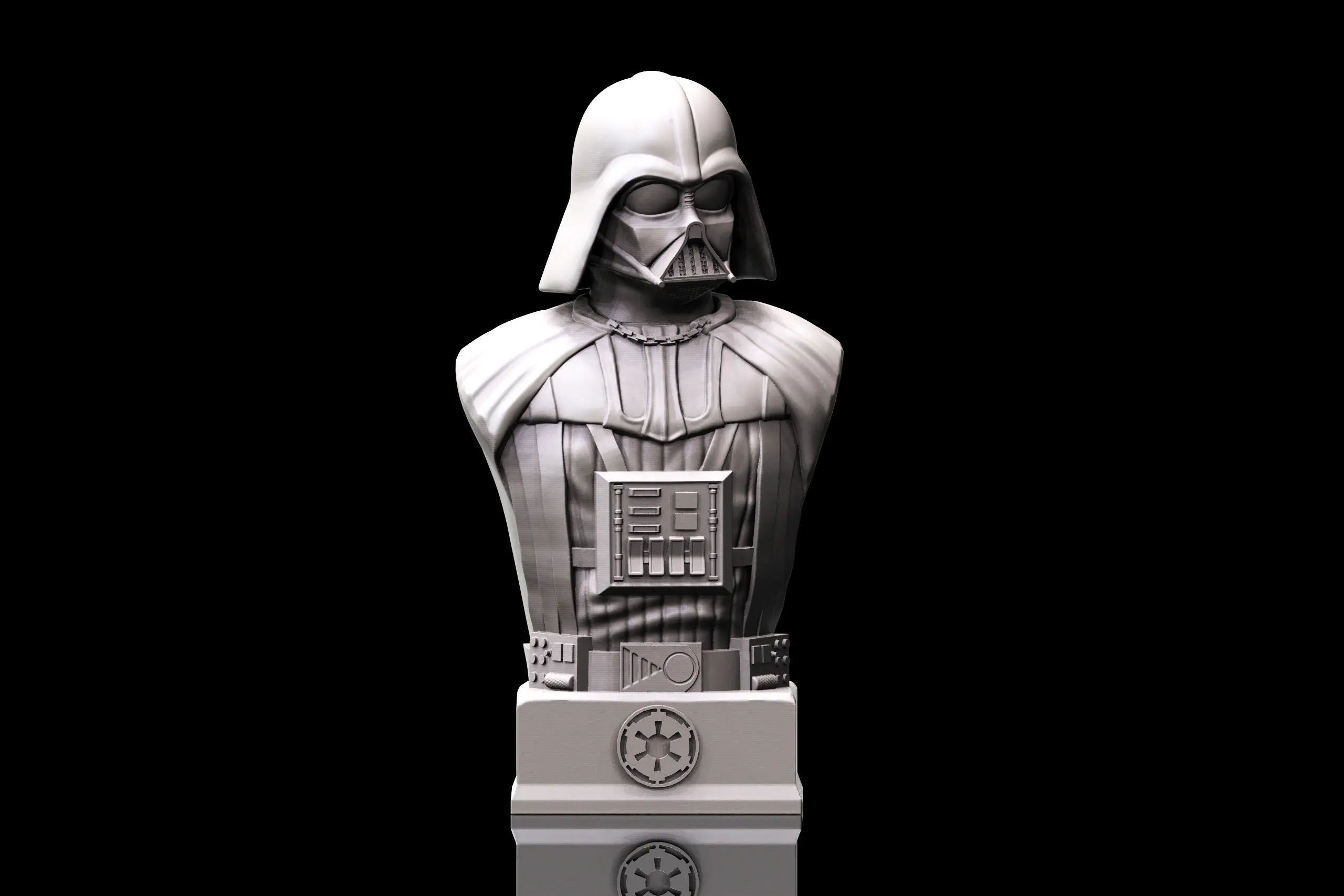 Darth Vader Bust (Pre-Supported) 3d model
