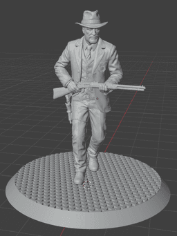 THE OLD WEST - THE DETECTIVE - THE LAWMEN COLLECTION (3D - 50MM STL) 3d model