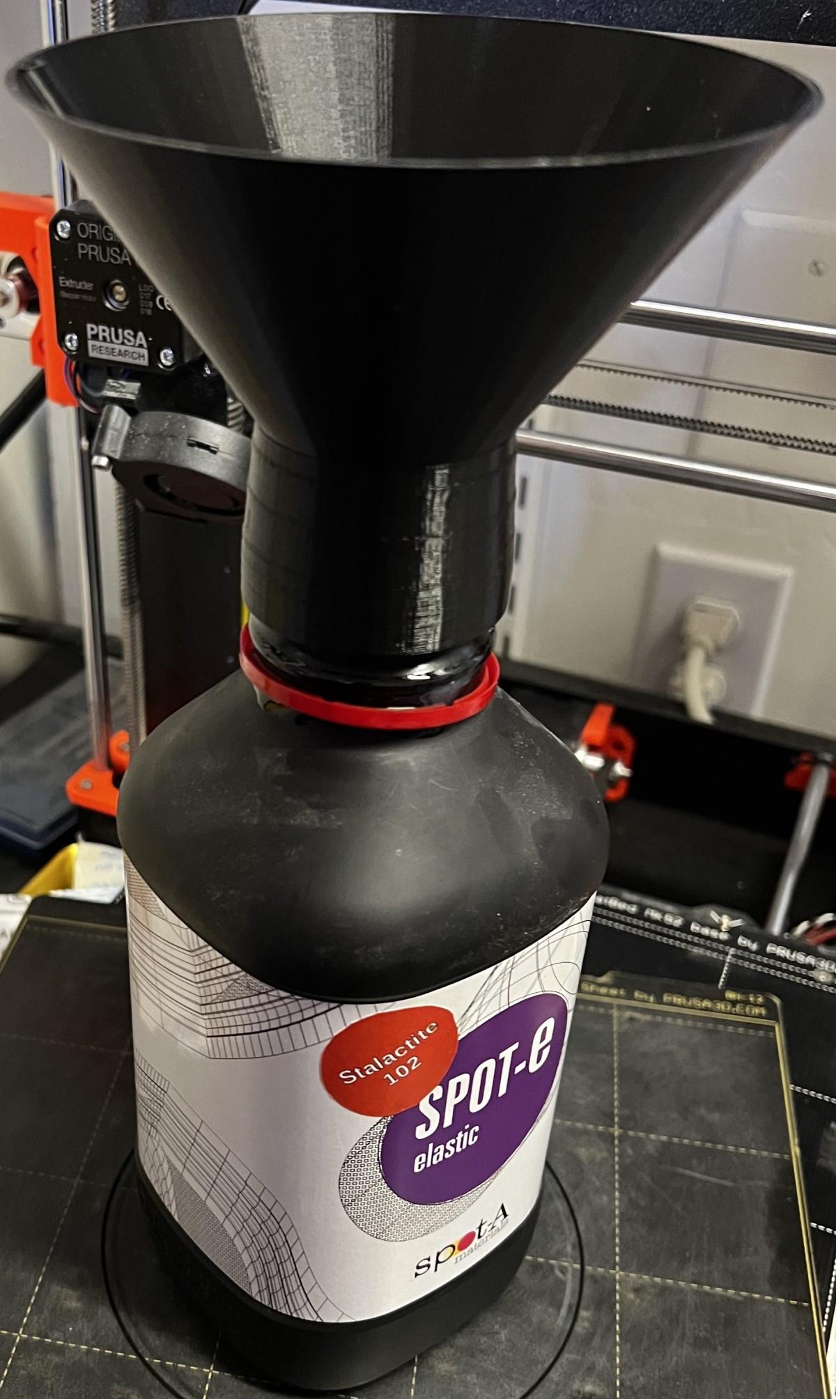 Spot-A Resin bottle funnel 3d model