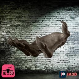 Demon Hand Wall Mounted Headset Holder 3d model
