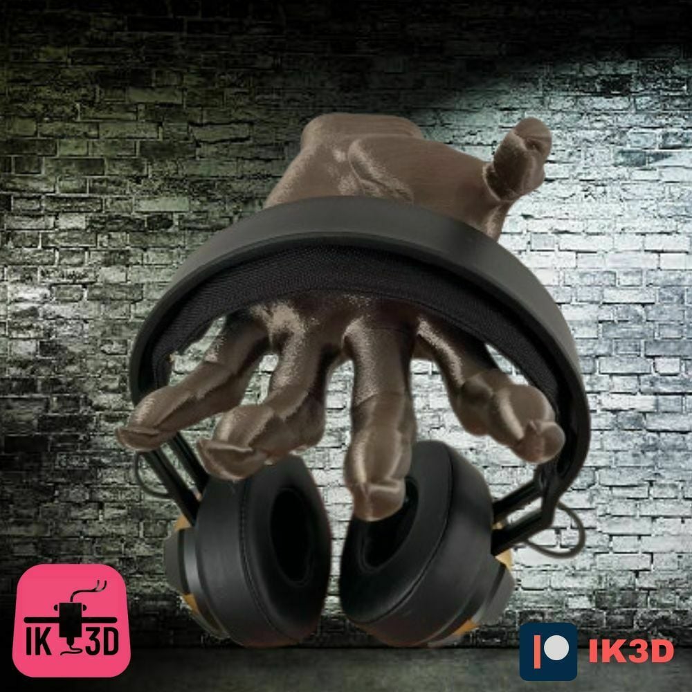 Demon Hand Wall Mounted Headset Holder 3d model