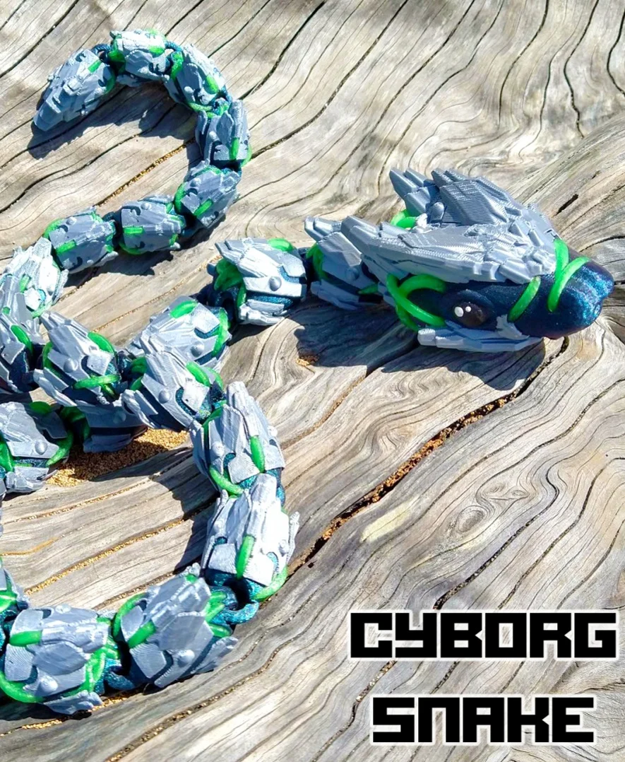 Cyborg Snake 3d model