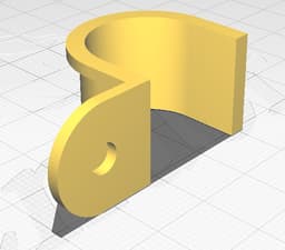 One Arm Conduit Clips 20mm 3d model