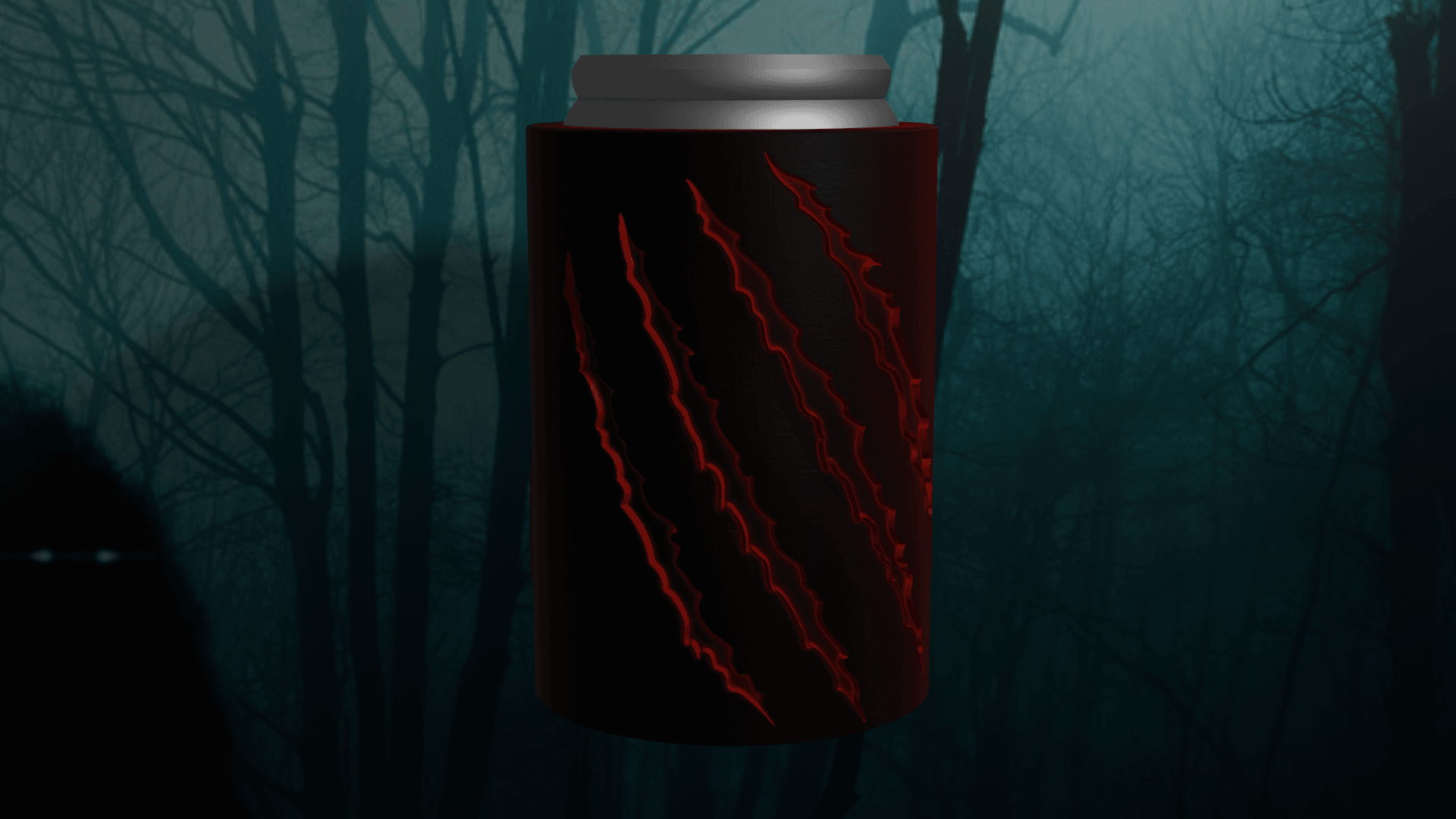 Clawed Beer Can Holder 3d model