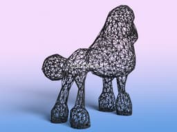 Poodle Wire Art 3d model