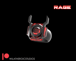 Green Lantern Corp Ring Set 3d model