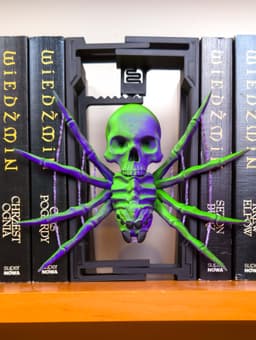 Skull Spider: Adjustable Book Nook 3d model