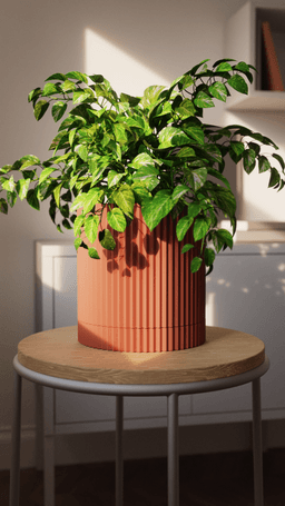 Planter Set (with secret drip tray) - ZIG Collection 3d model