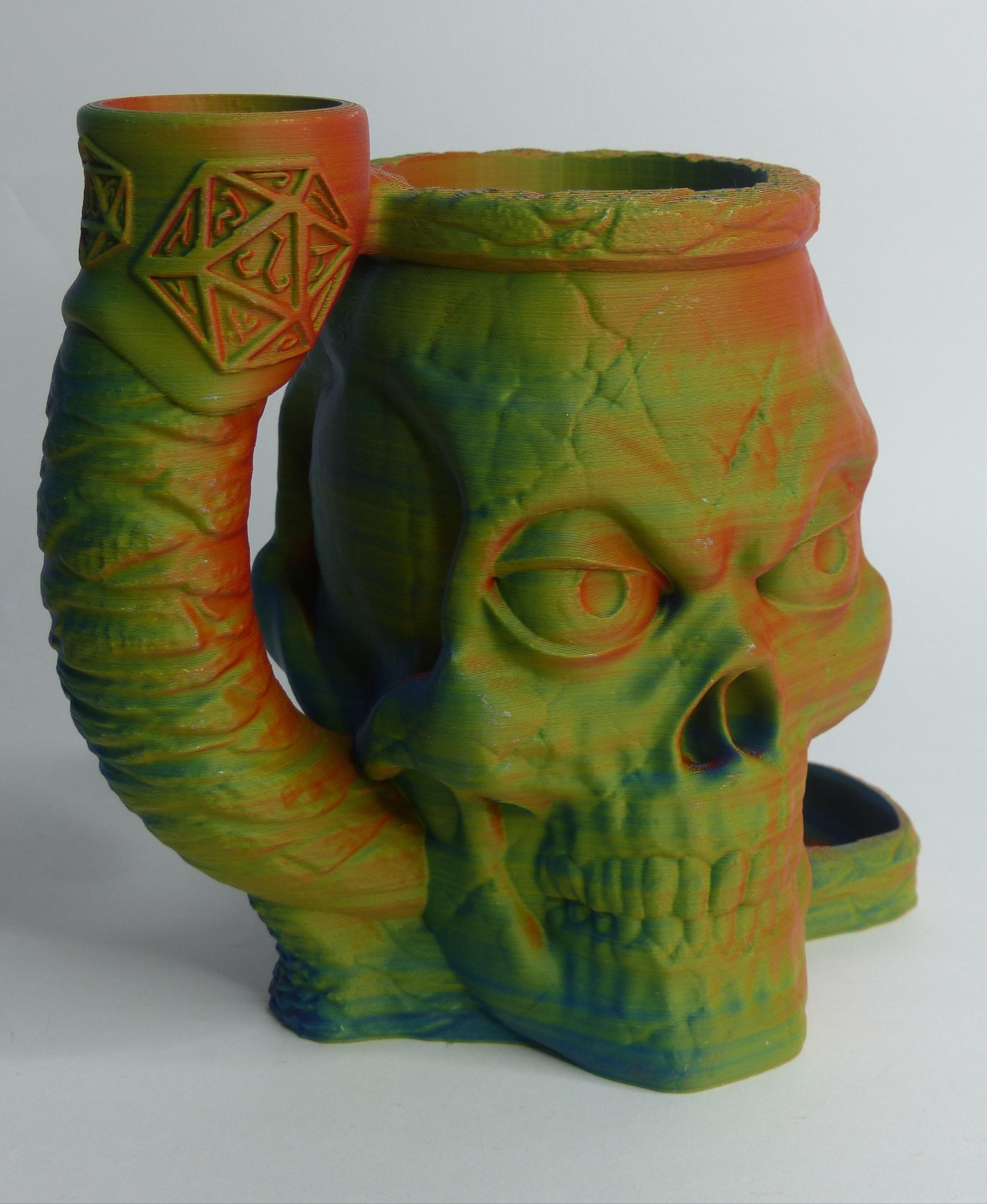  Skull Dice Tower can cozy  3d model
