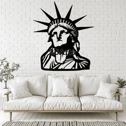 Statue of Liberty 2D Wall Art/Window Art - Digital STL & SVG Files for 3D Printing and Laser Cutting 3d model
