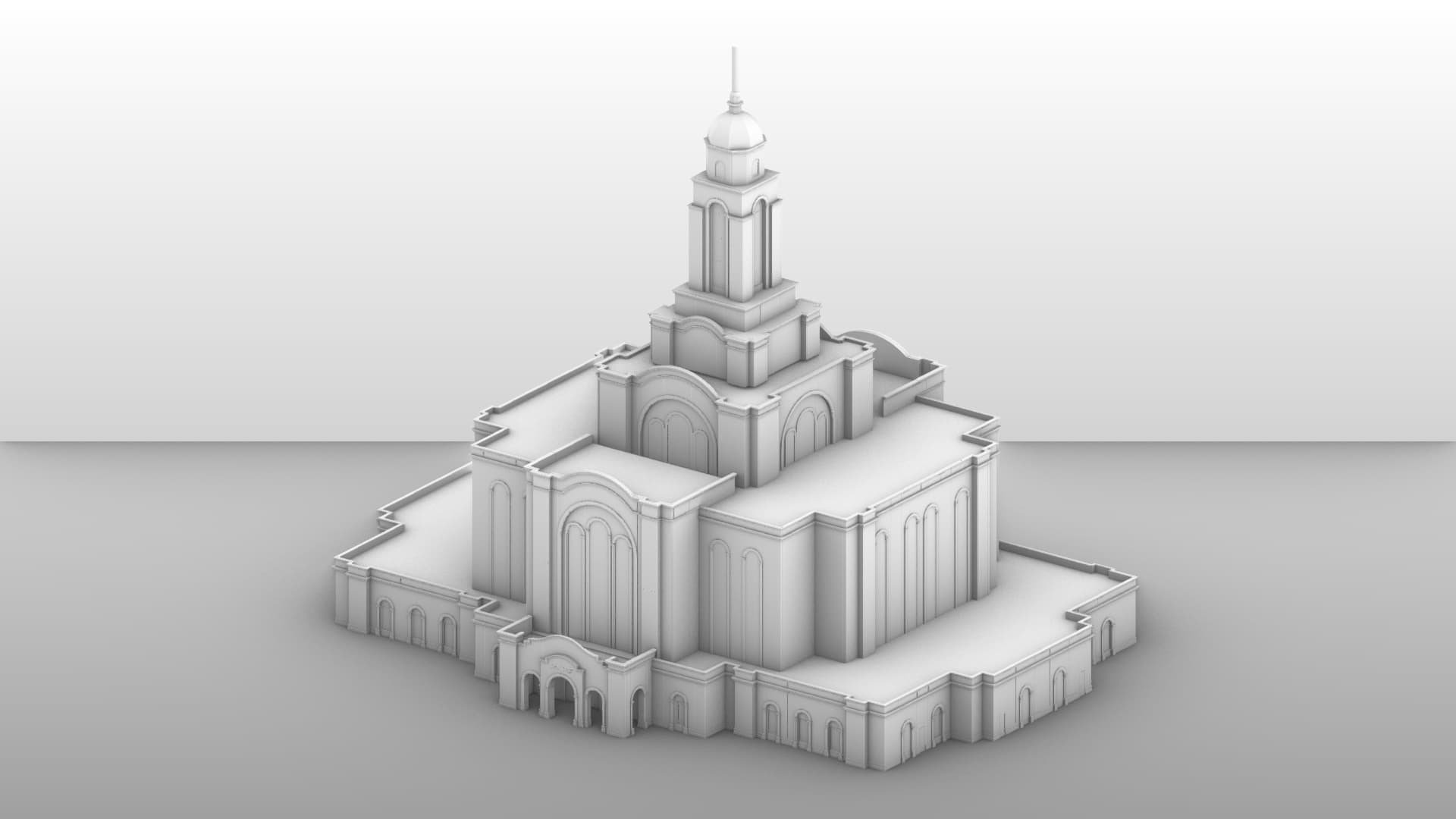 Lone Mountain Las Vegas Temple.stl 3d model