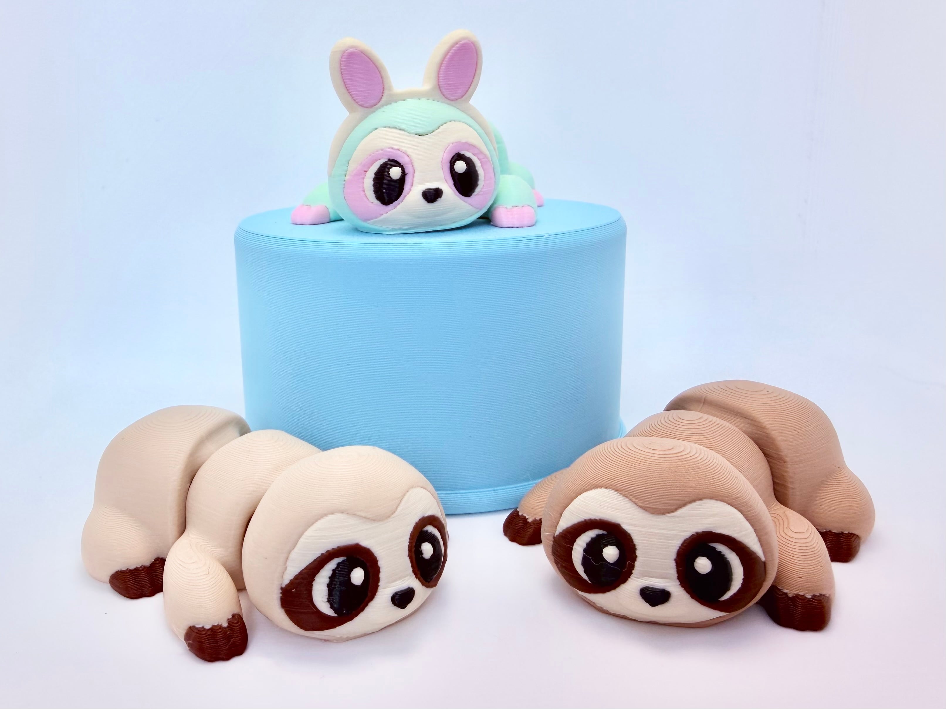 Easter Sloth Duo 3d model