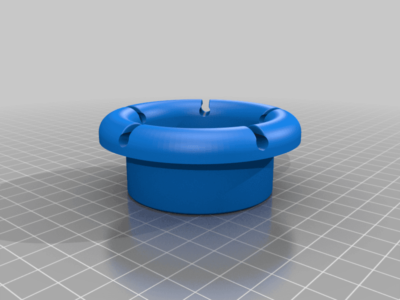 Desk Grommet with cable clips 3d model