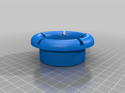Desk Grommet with cable clips 3d model