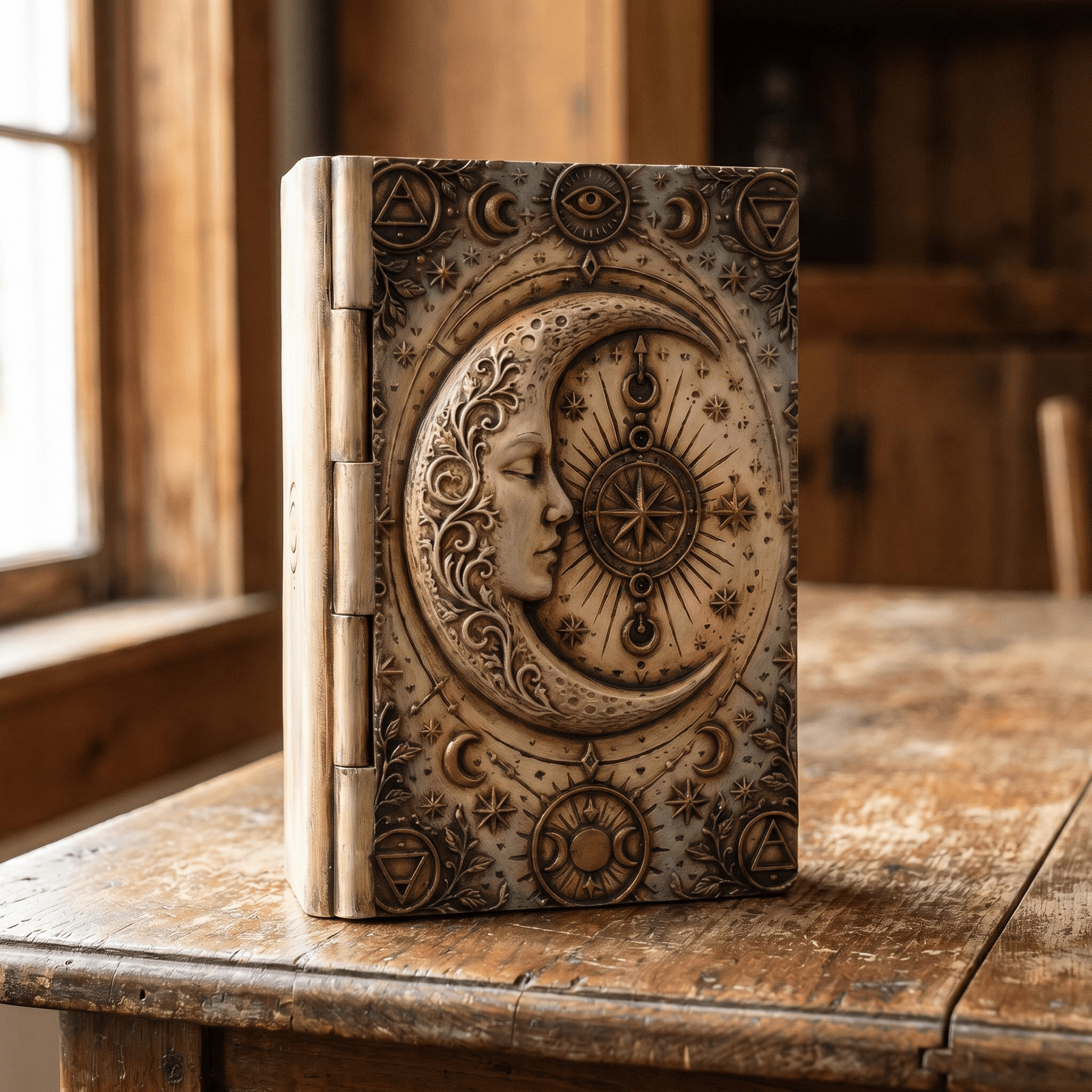 Mystical Moon Book Box 3d model