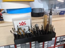 Deburring tool storage and holder 3d model