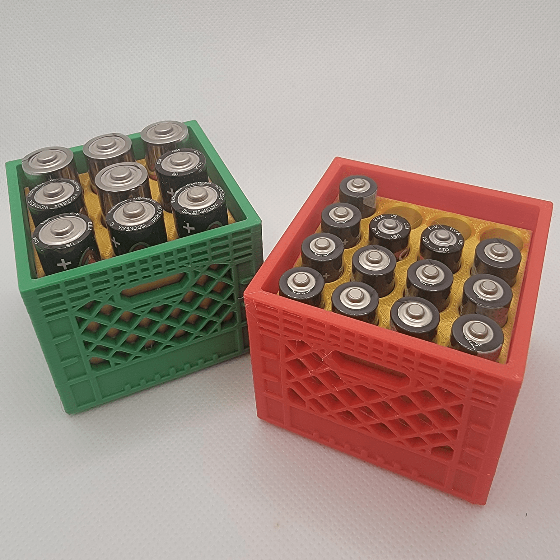 Mini Milk Crate Storage Box - 2.25in (ish) 3d model