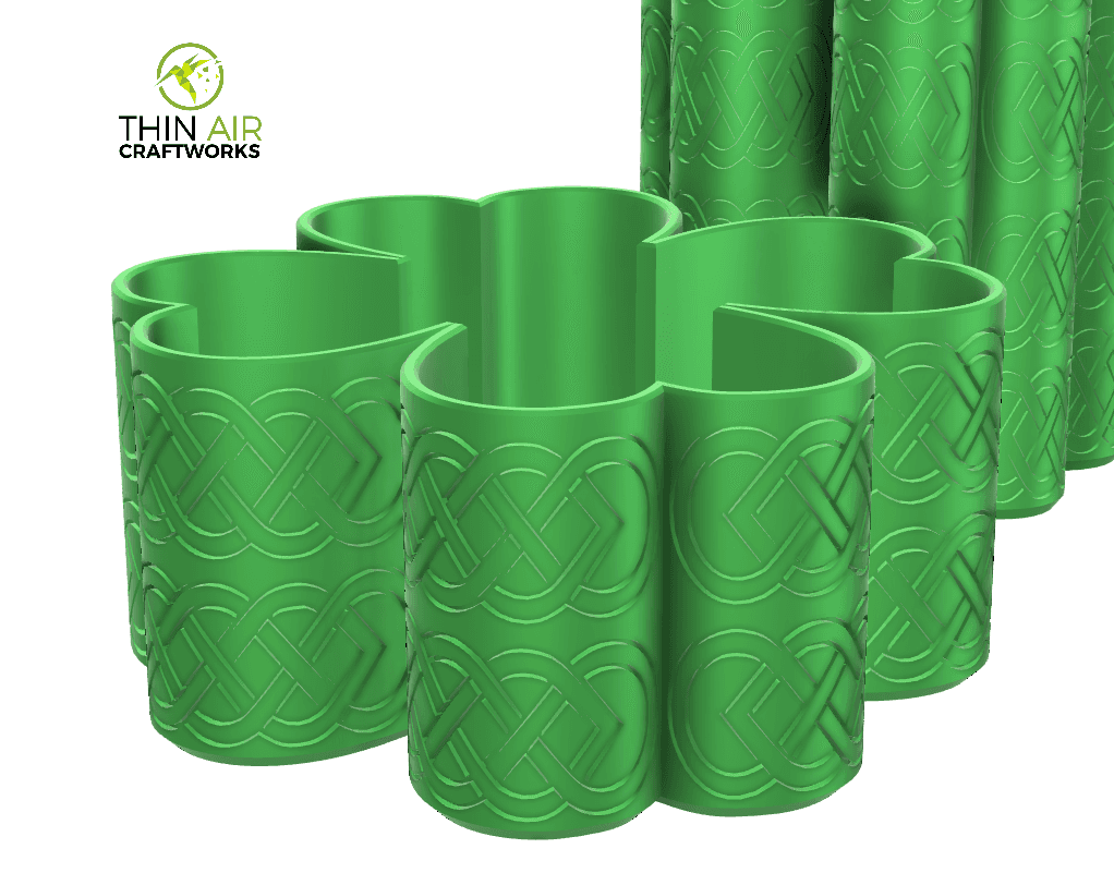 Four Leaf Clover Candy Bowl (St. Patrick's Day) 3d model