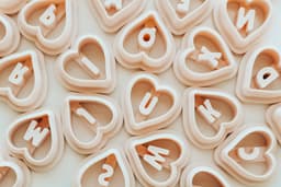 FULL Heart Monogram Letter Set - 26 Cutters Included 3d model