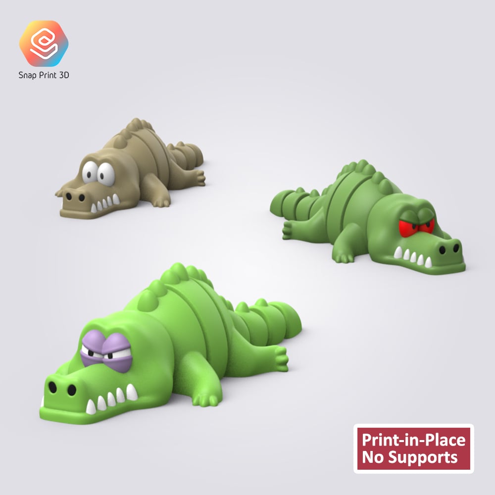 Flexi Crocodile 3d model