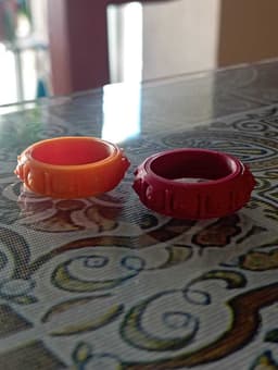 Fidgets Rings Mini Boobies & Dice Ring 3d model
