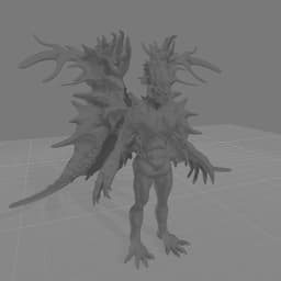Intricate Winged Dragon 3d model
