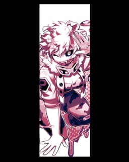 Fan Art from My Hero Academia - Mina Ashido with all the style - Set of Bookmarks 3d model