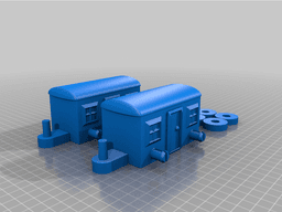 Toy Train With snap-on-wheels! 3d model