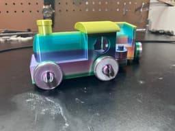 Toy Train With snap-on-wheels! 3d model