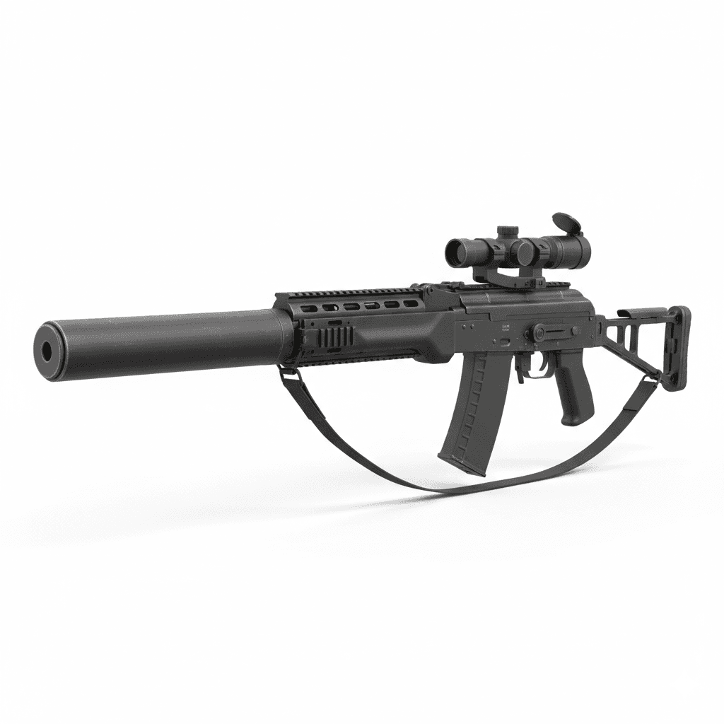 Gun VSK 94 Tactical Marksman Rifle 3d model