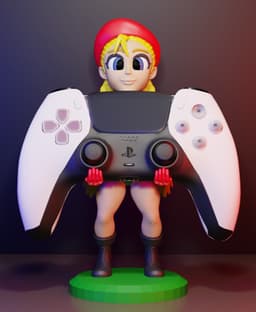 Cammy Controller Holder (Street Fighter) - Multiparts +3MF 3d model