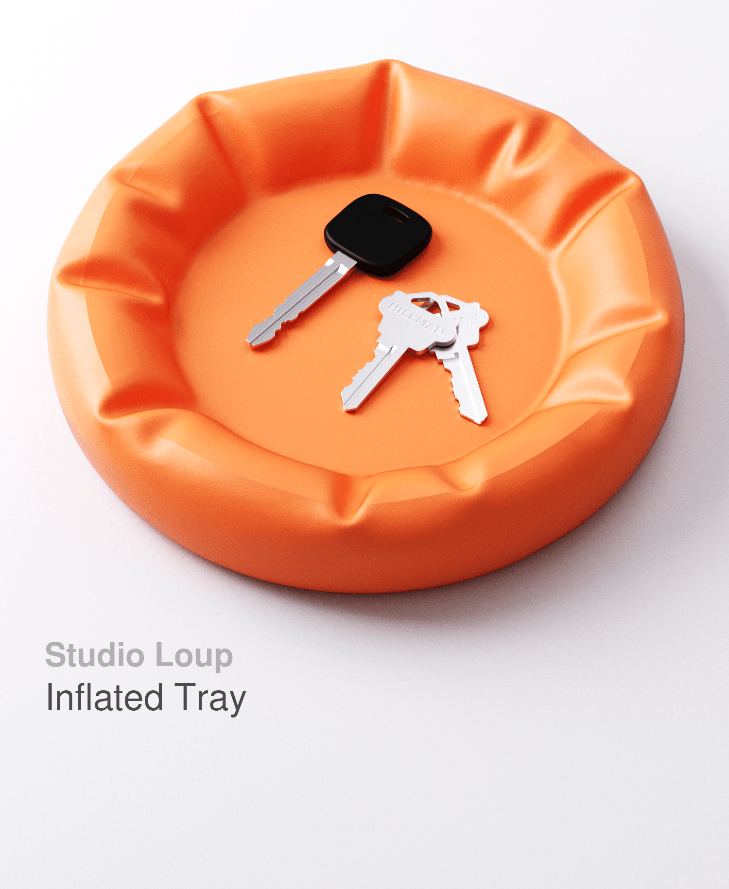Inflated Tray 3d model
