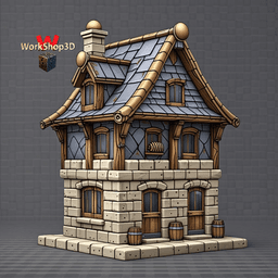 KF2 Cursed Knight Crypt – Workshop3D Modular Fantasy Dungeon Terrain 3d model