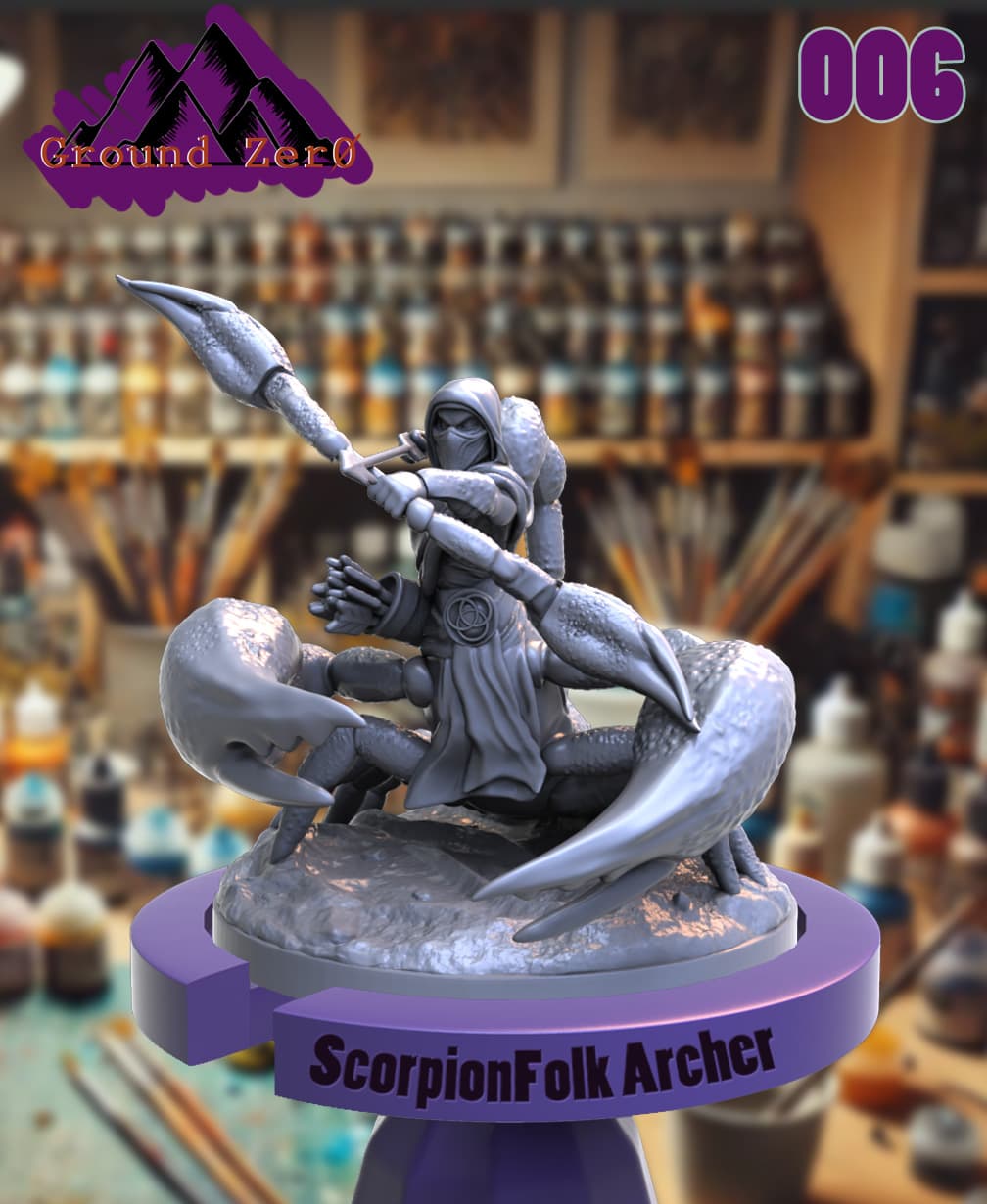ScorpionFolk Archer 3d model